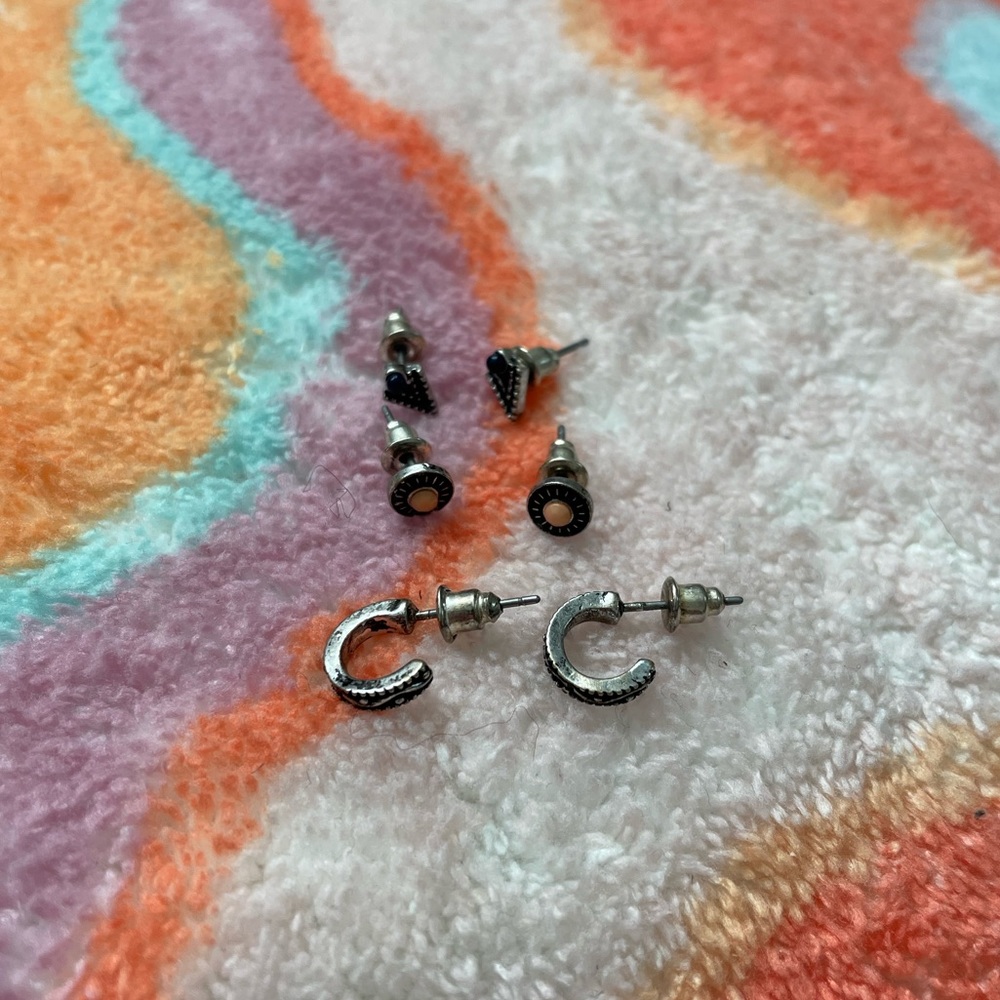 Set of 3 Pairs of Earrings